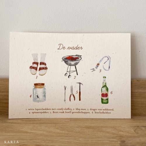 Wenskaart Vaderdag - De Vader